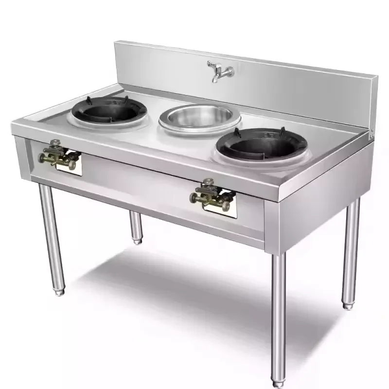 Commercial Stainless Steel Single Head Gas Burner Energy Saving Cooking Appliance For Catering Kitchen Equipment High Quality