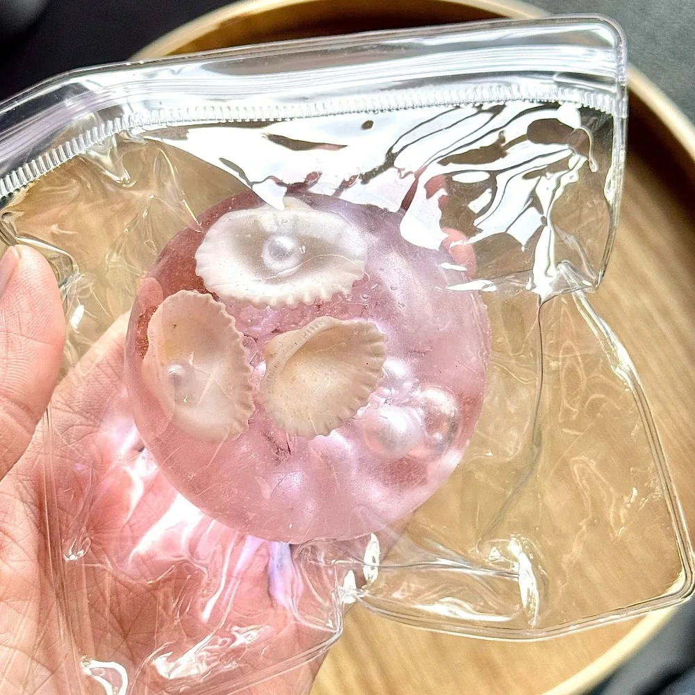 Taba Squishy Pearl Shell Balles anti-stress Jouet sensoriel Fidget Jouets spongieux à montée lente pour enfants et adultes Squeeze Relax Cadeau d'anniversaire
