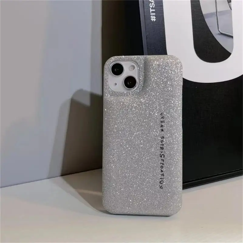 Fashionable Soap Glitter Solid Color Phone Case For iPhone 15 14 13 Pro Max  Popular Shockproof Back Cover Funda