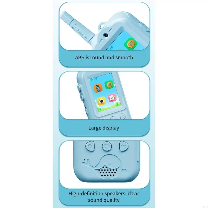 워키 토키 어린이 인터콤 장난감 놀이 활동 중에 어린이가 쉽게 사용할 수 있는 간단한 버튼 레이아웃 A2UB