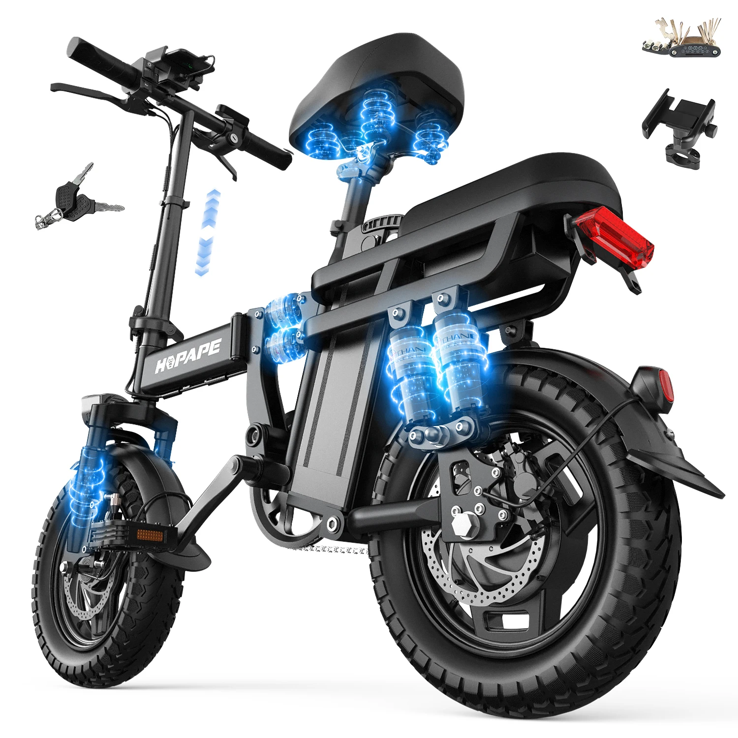 Commuting With Bike - Yetişkinler ve Gençler için Katlanabilir Elektrikli