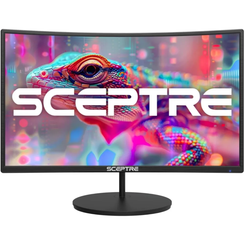 

Curved 27" FHD 1080p 75Hz LED Monitor HDMI VGA Build-In Speakers, EDGE-LESS Metal Black 2019 (C275W-1920RN)