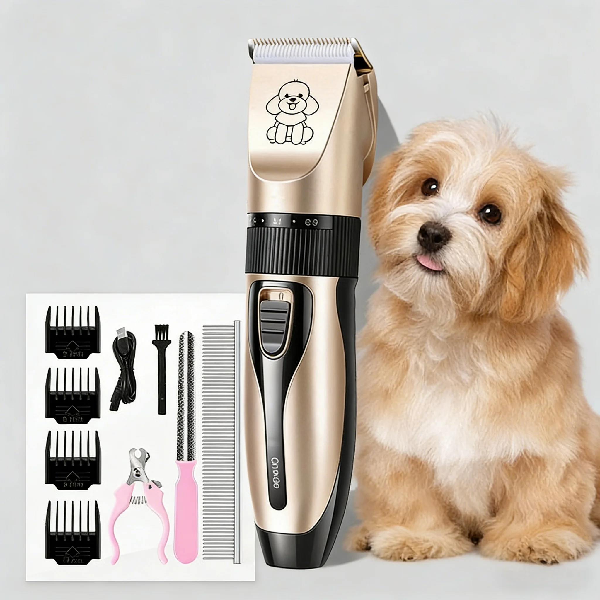 

Pet Hair Clipper Haircut Trimmer Shaver Set For Rabbit Dog Cat Puppy Grooming Clipper Cutter Electric Scissors Pet Supplies