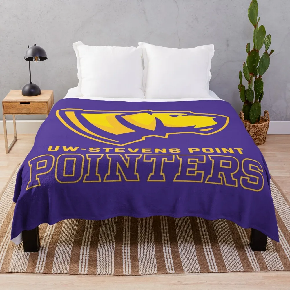 University of Wisconsina??Stevens Point Throw Blanket Loose funny gift Sofa Quilt Blankets