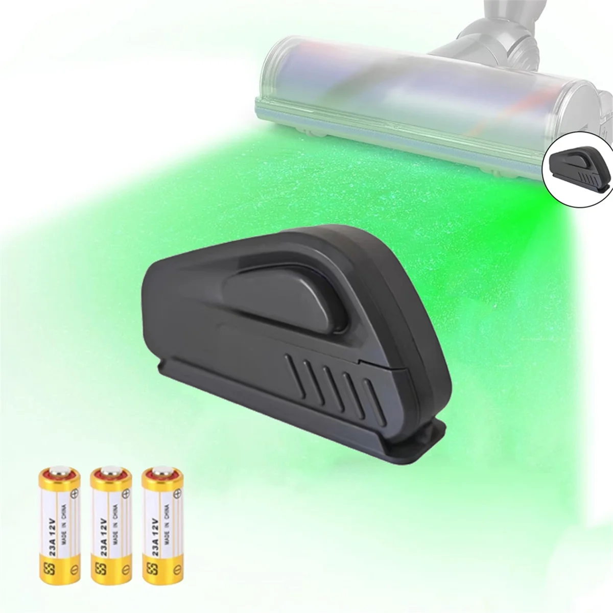 Aspirador de pó luzes pet poeira display lâmpada led claramente visível sob luz universal aspirador acessório