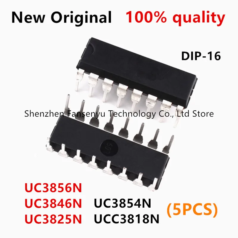 (5piece)100% New UC3856N UC3846N UC3825N UC3854N UCC3818N DIP-16 Chipset