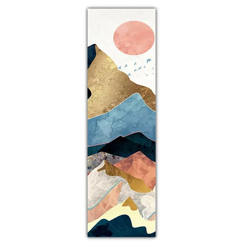 VIKAMA Gilded Landscape Sunset Strip Tapestry Wall Decoration Entrance Room Decoration Home Decoration