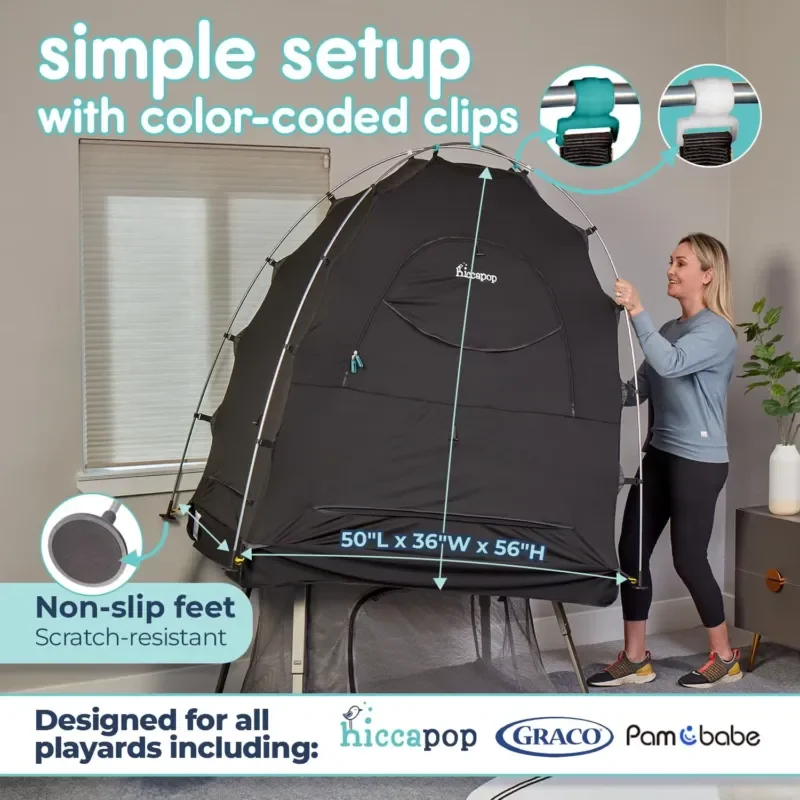 Factory foldable portable indoor mosquito net blackout dome crib crib tent suitable for crib use in all seasons