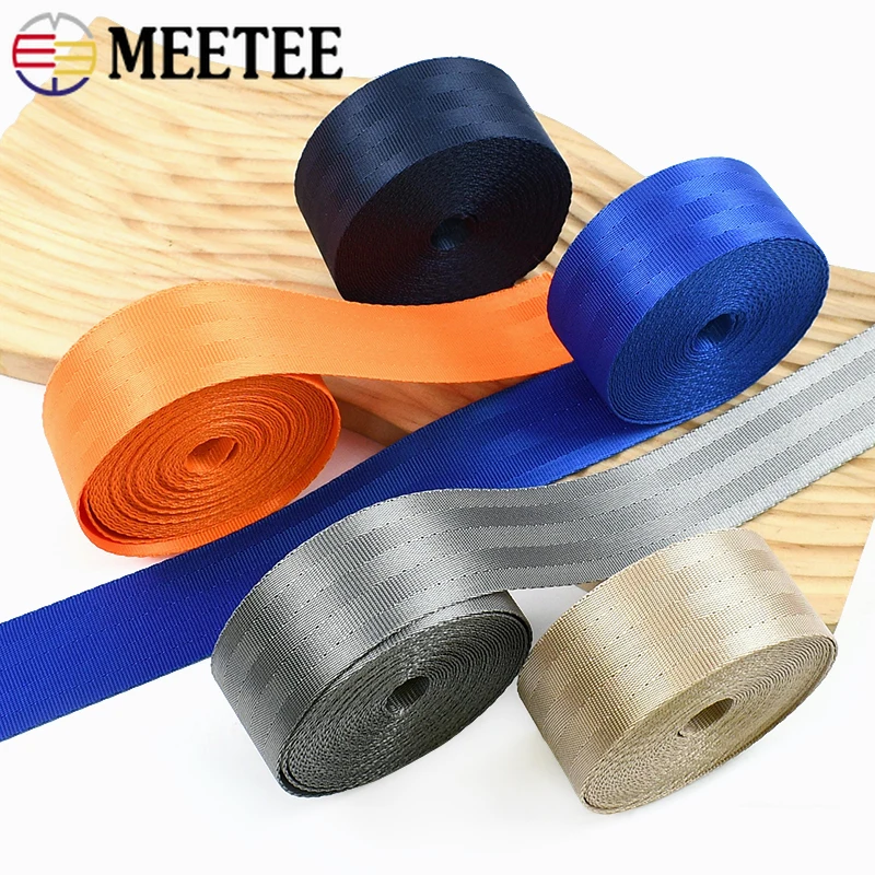 

2/10/20M 25/38mm Color Nylon Webbing Straps Shoulder Bag Strap Decorative Braid Ribbon Belt Sling Strap-on Sewing Accessories