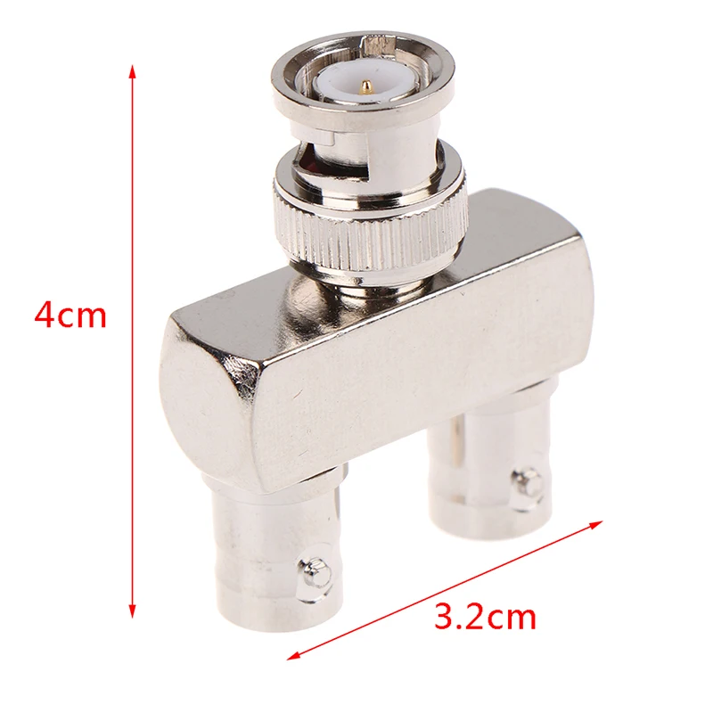 

1Pcs Brand New High Quanlity BNC Male Plug To 2X BNC Female Jack Y Splitter RF Adapter Connector Coaxial Electrical accessories