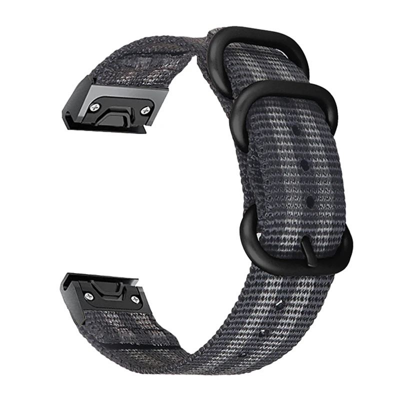 26mm Sports Nylon Strap For Garmin Fenix 8 51mm 7X 6X Pro 5X Plus Watch Bracelet Band Loop For Fenix 3 HR Wrist Correa Clasp