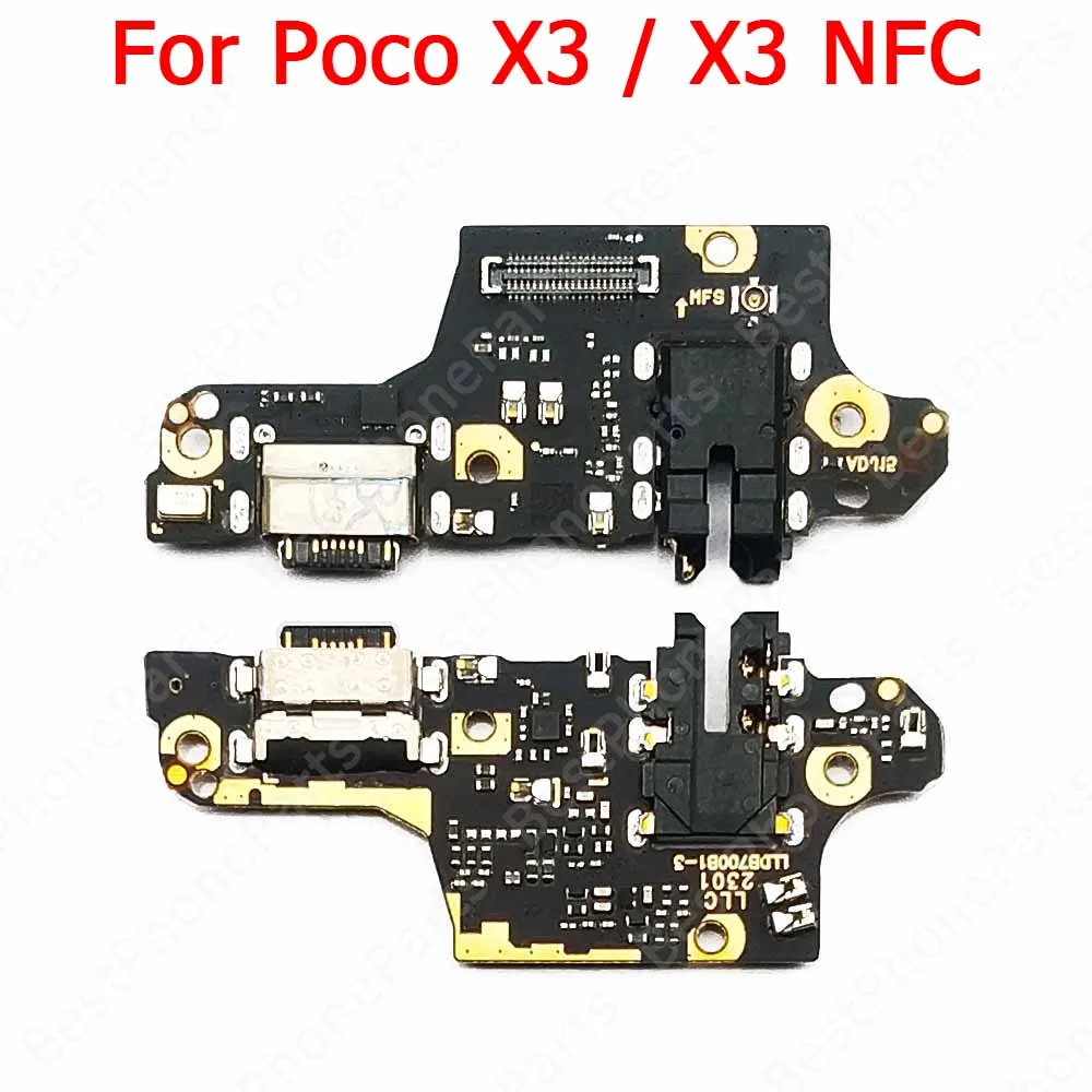 Charge Board For Xiaomi Poco X3 NFC X4 GT X5 Pro 5G Charging Port Usb Connector Pcb Dock Plate Mobile Phone Parts