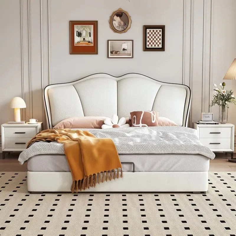 

Large Adult Frame Double Bed Comforter Headboard Storage King Size Double Bed Bases Full Size Schlafzimmer Bett Home Furniture