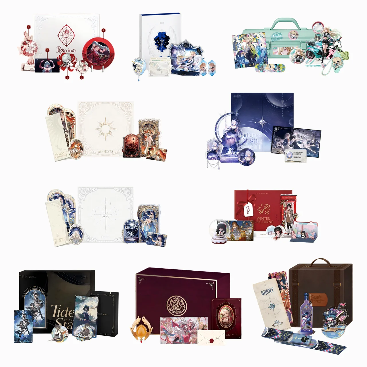 

Sunsyea Wuthering Waves Official Merch Original Authentic Theme Gift Box Collection Mornye Cartethyia Carlotta Brant