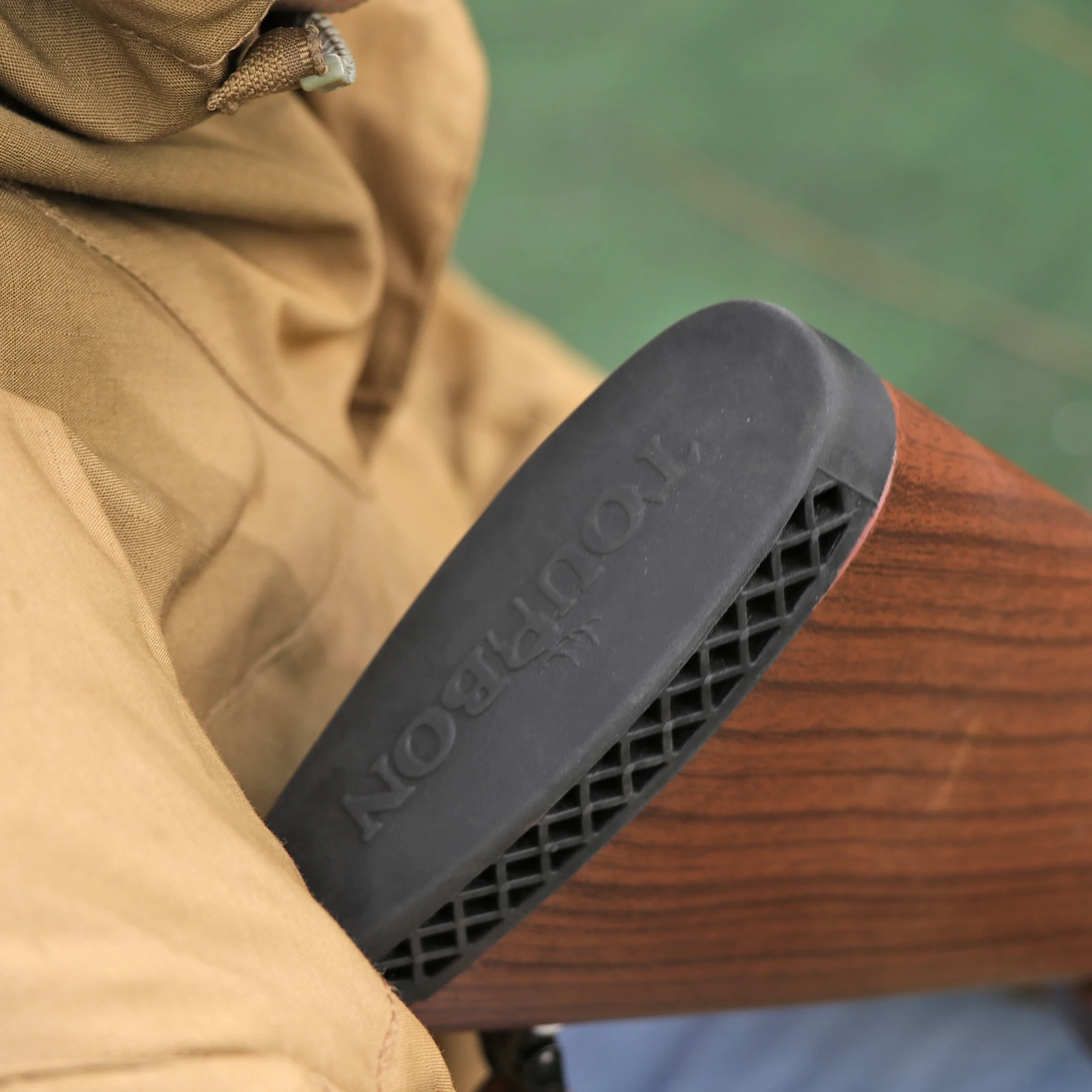 Tourbon Hunting Accessories Airsoft Sports Shotguns Rifle Recoil Pad Buttstock Rubber Pad Black Brown（1 Set)