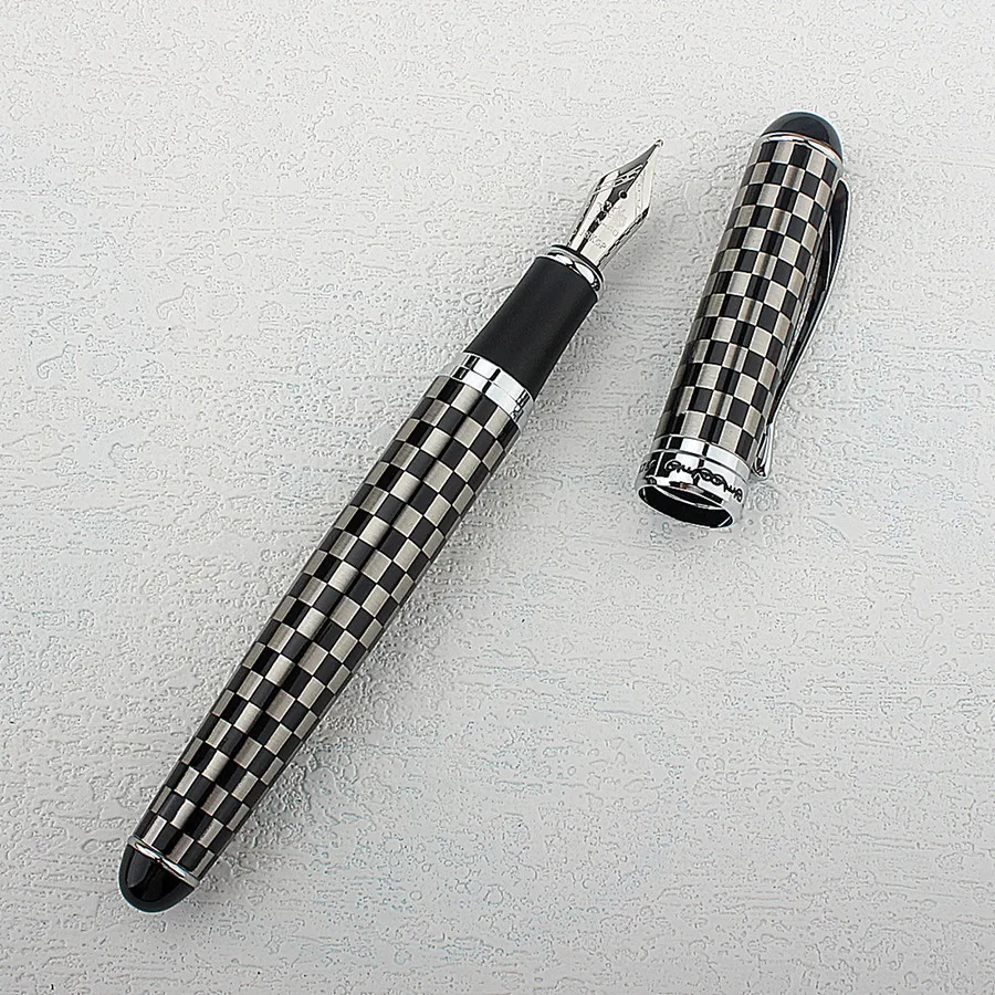 

Jinhao 750 Stainless Steel Fountain Pen EF/F/M/ Nib, Classic Design Smooth Writing Pen