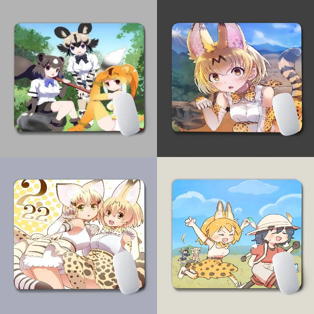 Cute Cartoon Kemono Friends Game Small Mousepad Computer Desk Mat Table Keyboard Pad Laptop Cushion Non-slip Deskpad
