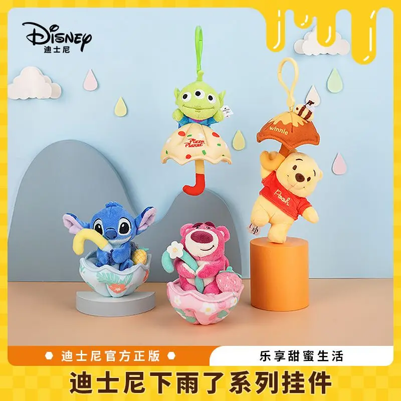 Muñeco de Peluche de Disney: Lotso, Stitch, Pooh, Alien, Juguete de Peluche para Días Lluviosos, Lindo Colgante de Figura para Regalo y Adorno de Mochila