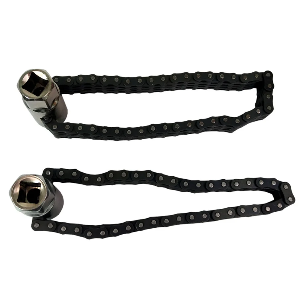 

Oil Filter Wrench Double Chain Adjustable 6-12.5Cm Removal Tool For Auto Car Motorcycle Maintenance L-Shape Steel Grid