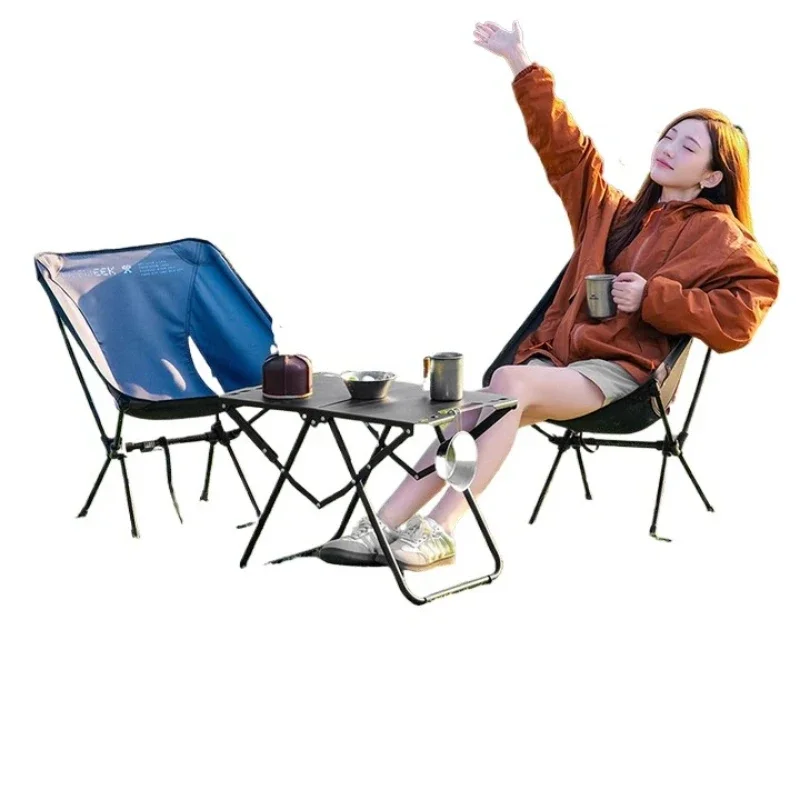 Portable tactical table folding in half multi-function picnic table