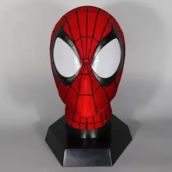 Ultimate Spider-Man Masks with Eyes 1:1 3D Spiderman Mask Handmade Halloween Cosplay Helmet Costume Replica for Birthday Gift