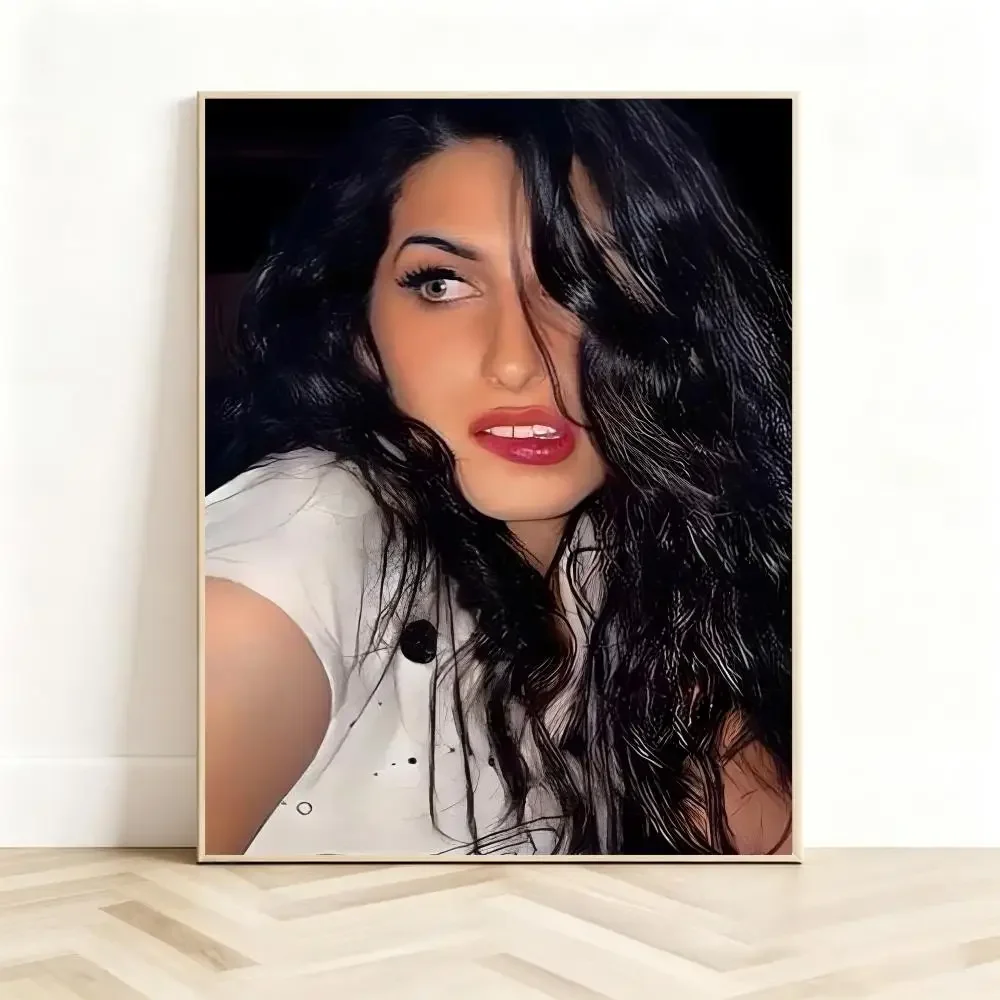 Soulful Vocalist A-Amy Winehouse Poster Classic Self-Adhesive PP Wall Sticker for Living Room Bar Decor Gift