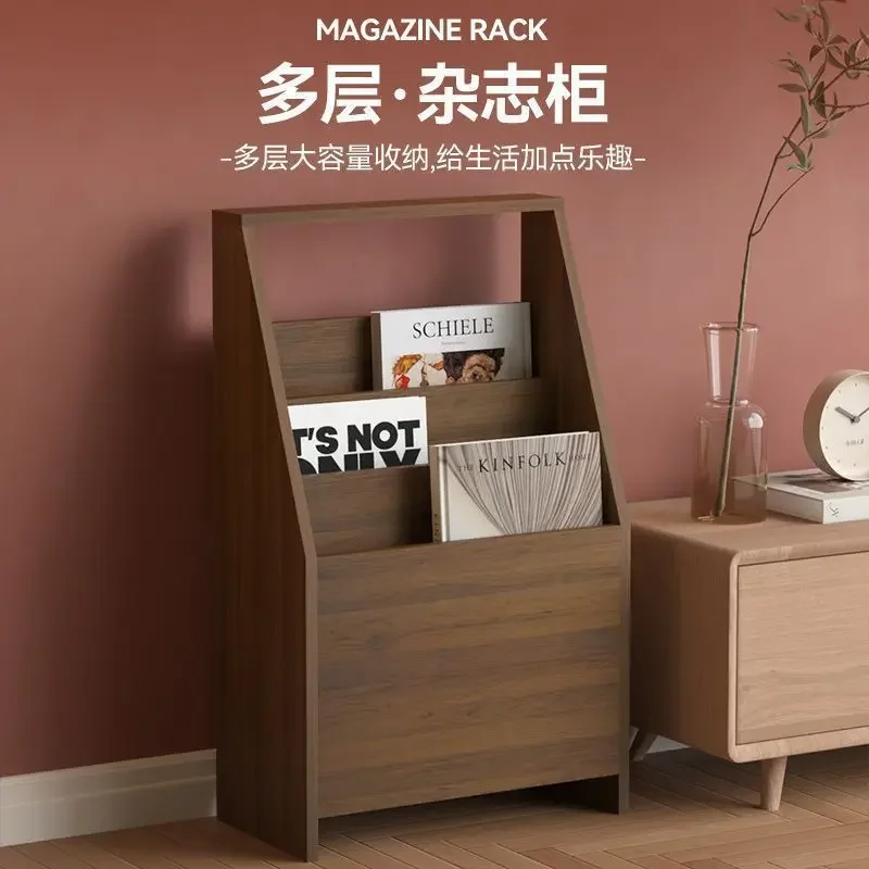 Floor-to-ceiling against the wall Medieval magazine rack, tavern, vinyl record storage rack, office hall, weekly newspaper