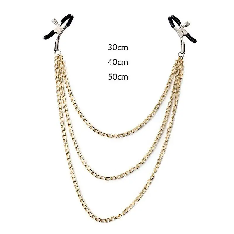 Multiple Colors Nipple Clip With Chain Stimulator Accessories Clitoris Clamps Slave Adult Games Body Clamps Bondage Nipple - view 4