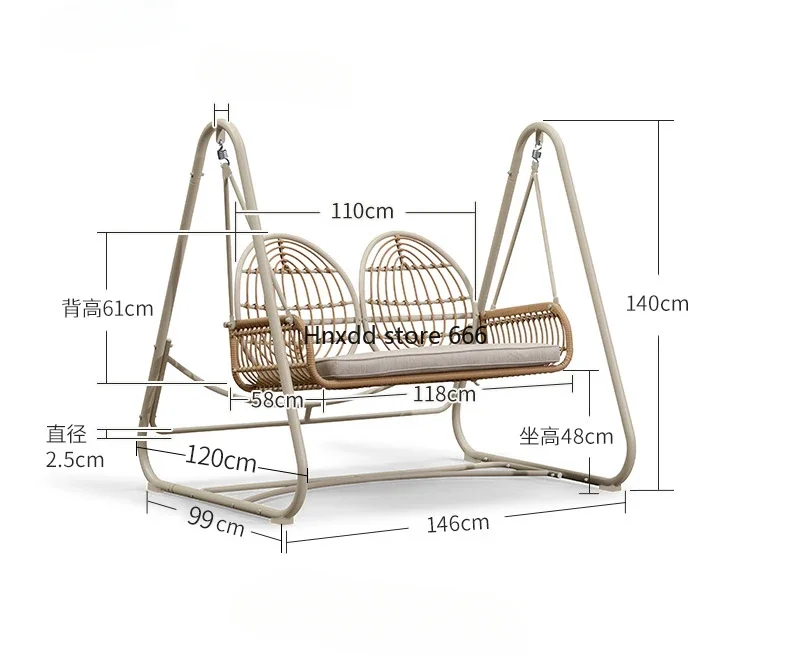 

Swing Outdoor Courtyard Garden Household Balcony Hanging Chair