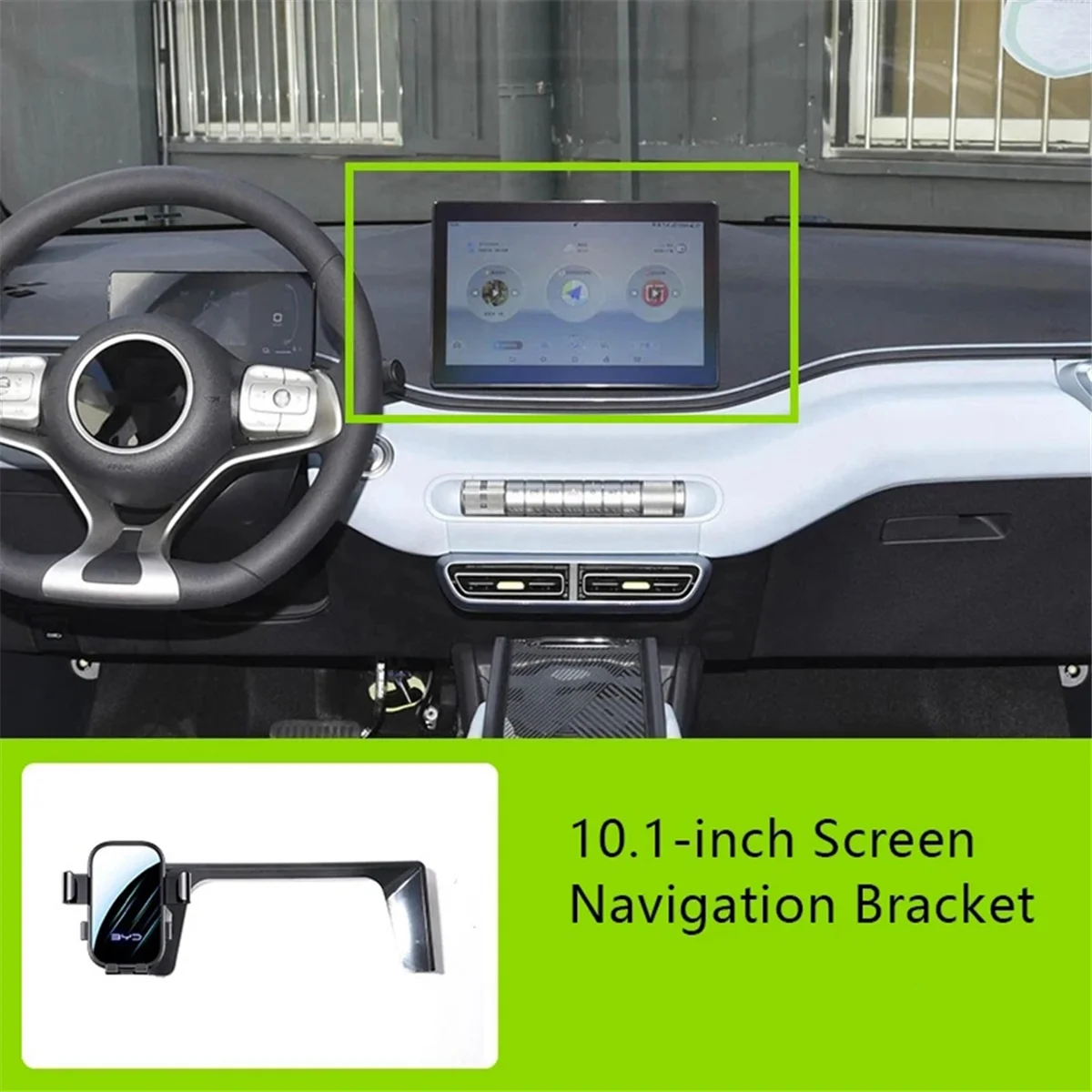 Car 10.1 Inch Screen Phone Holder Navigation Bracket for BYD Dolphin Mini / BYD Seagull 2023 2024