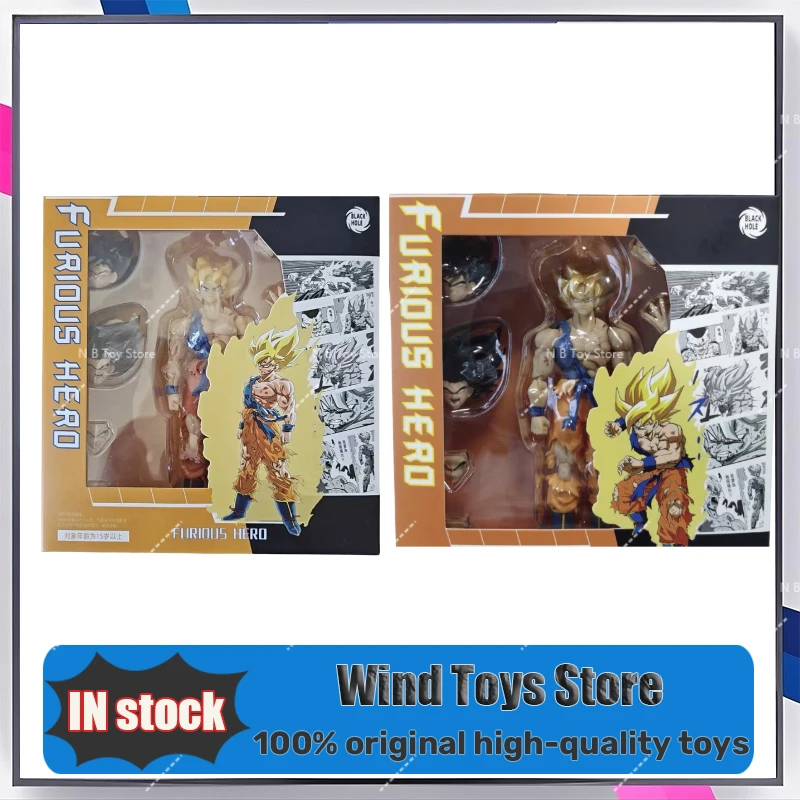 

В наличии Black Hole Toys Dragon Ball Z SHF SSJ Damaged Battle Super Saiyan Furious Hero Son Goku Аниме Фигурка Подарочная Модель
