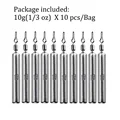 10pcs 10g sinkers
