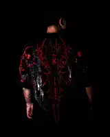 Camisetas estilo gótico oscuro retro de los años 2000 para hombre y mujer, talla grande, holgadas, informales, estilo urbano, estampadas, hip hop.