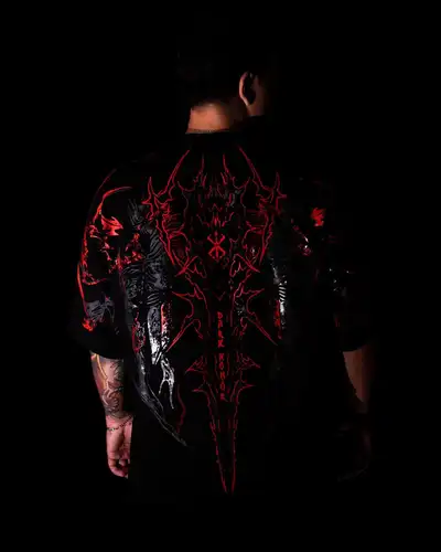 01-Camiseta deportiva informal de algodón puro de manga corta estilo oscuro americano, talla estadounidense unisex