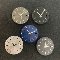 Esfera de reloj de 29mm + manecillas luminosas verdes, accesorios de reloj, conjunto de repuesto adecuado para movimiento japonés 8215/8200 y Mingzhu 2813