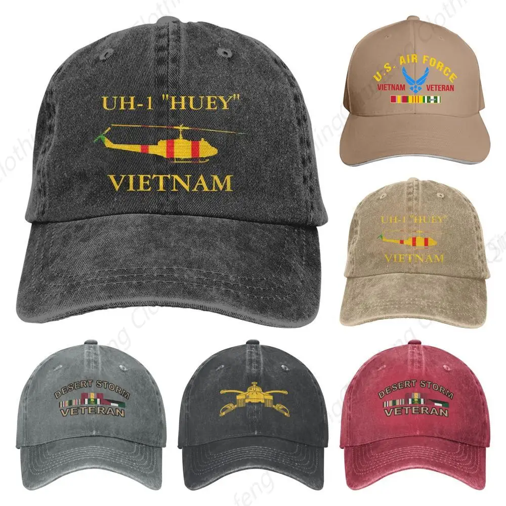 

Vietnam Veteran Baseball Cap Cowboy Hat Denim Hat Plain Sun Hat Black