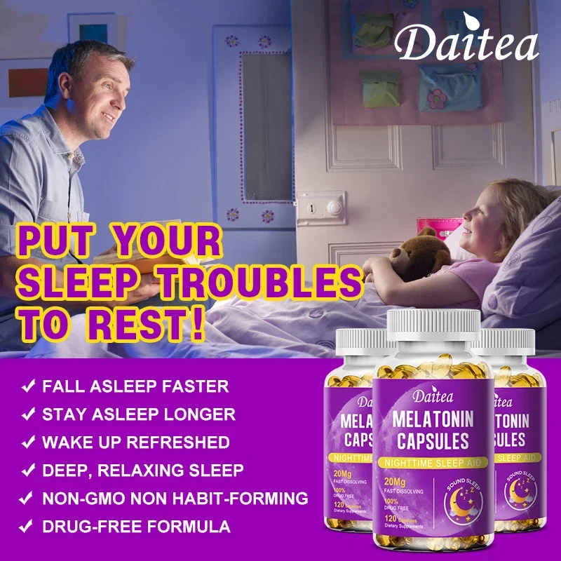 Melatonin Can Help Improve Sleep Quality,Relieve Insomnia, Shorten Wake-up Time, Regulate Rhythm, and Improve Sleep Quality