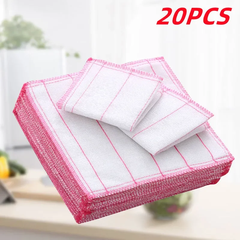 

Kitchen Daily Dish Towels 8 Layers Cotton Dishcloth Super Absorbent Non-stick Oil Reusable Cleaning Cloth Microfiber Accessories