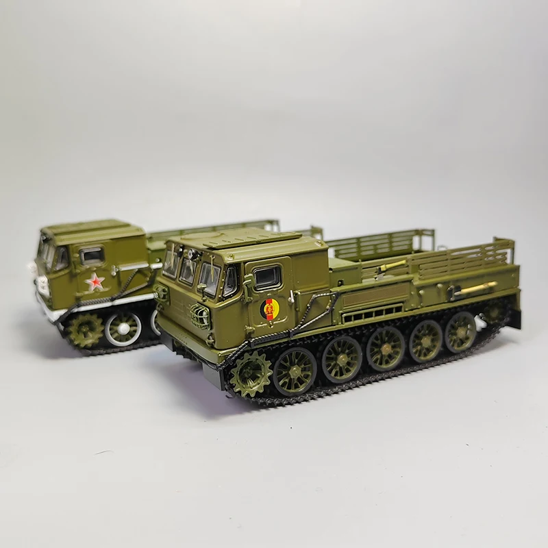 1:43 Scale Diecast Alloy Soviet Militarized ATS59G Tracked Transport Vehicle Chariot Model Classics Gift Souvenir Static Display