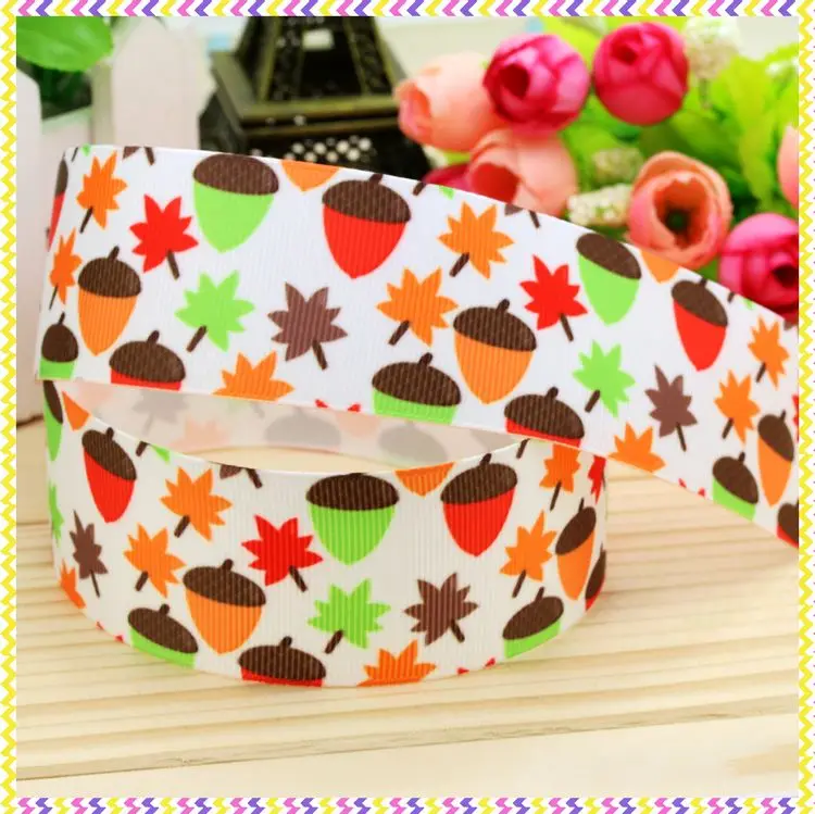 DHK 7/8'' 5yards Easter Halloween Printed Grosgrain Ribbon Accessories Headwear Decoration Collar DIY Sewing Craft C2649