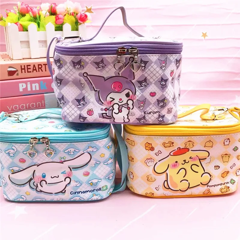 

Creative Sanrio Shoulder Bag Cinnamoroll Hello Kitty My Melody Pu Crossbody Case Lunch Box Large Storage Bag CHILDREN Girls Gift