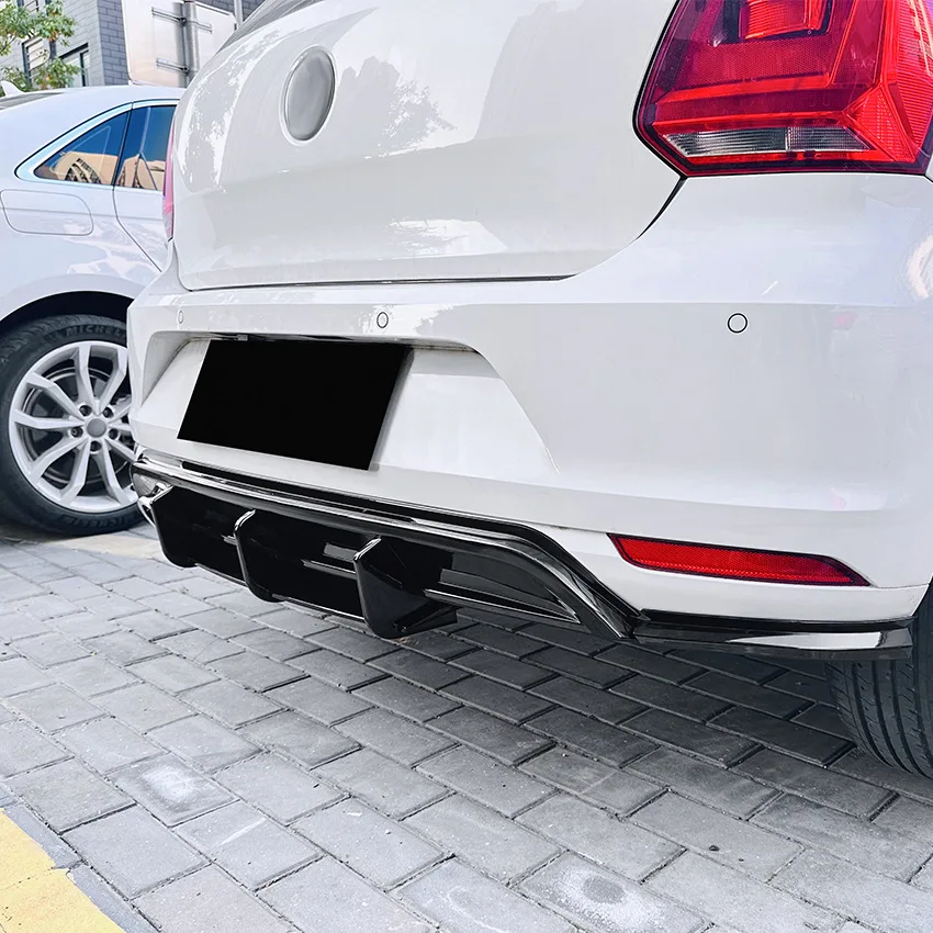 

Rear Bumper Spoiler Lip Diffuser Body Kit for VW Polo MK5 6R 2009 - 2014 Rear Protector Guard Aprons Cars Accessories