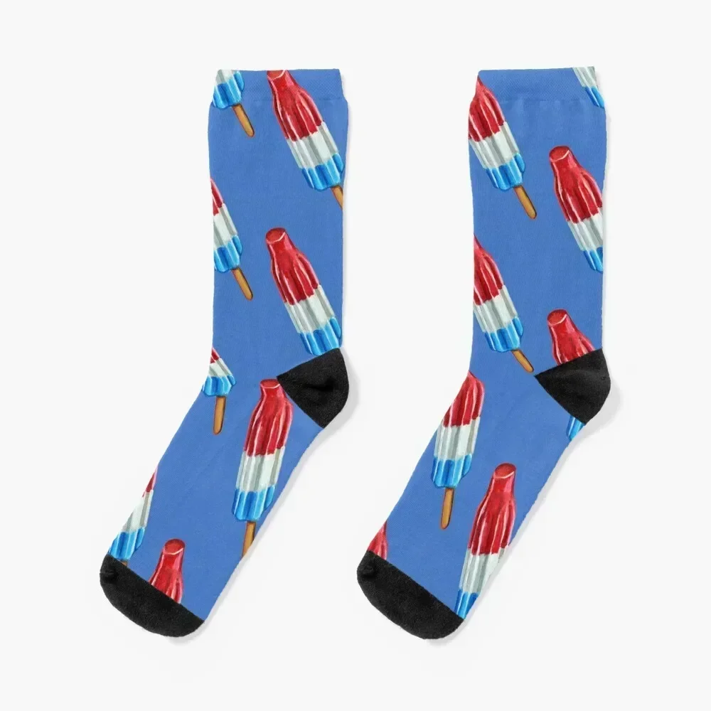 

Fun Rocket Pop Popsicle Pattern Socks anti slip football christmass gift hiking funny gift Socks Girl Men's