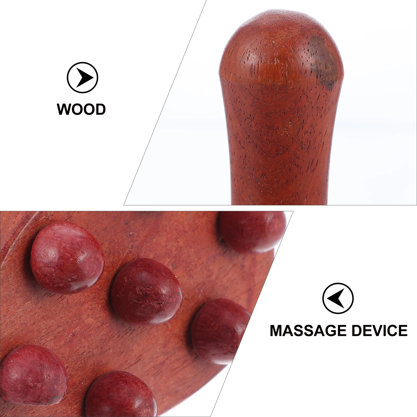 

1Pcs Redwood Body Massager Ergonomic Wooden Device for Deep Relaxation and Fatigue Relief Multifunctional Portable Massage Tool