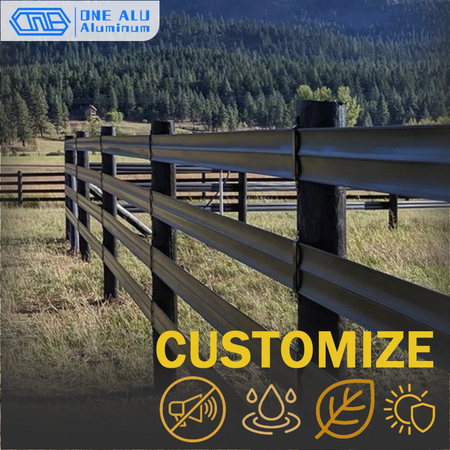Vinyl Horse Fencing Roll Flexible Electric Horse Fence High Strength Farm Ranch Livestock Fencing UV Resistant Weatherproof