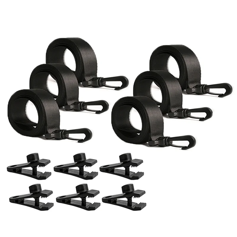 

ABVH-Pool Solar Cover Reel Straps,18 Pcs Including 6 Snap-Lock Solar Cover Clips,6 Pcs 3 Times Denser Nylon Solar Cover Strap