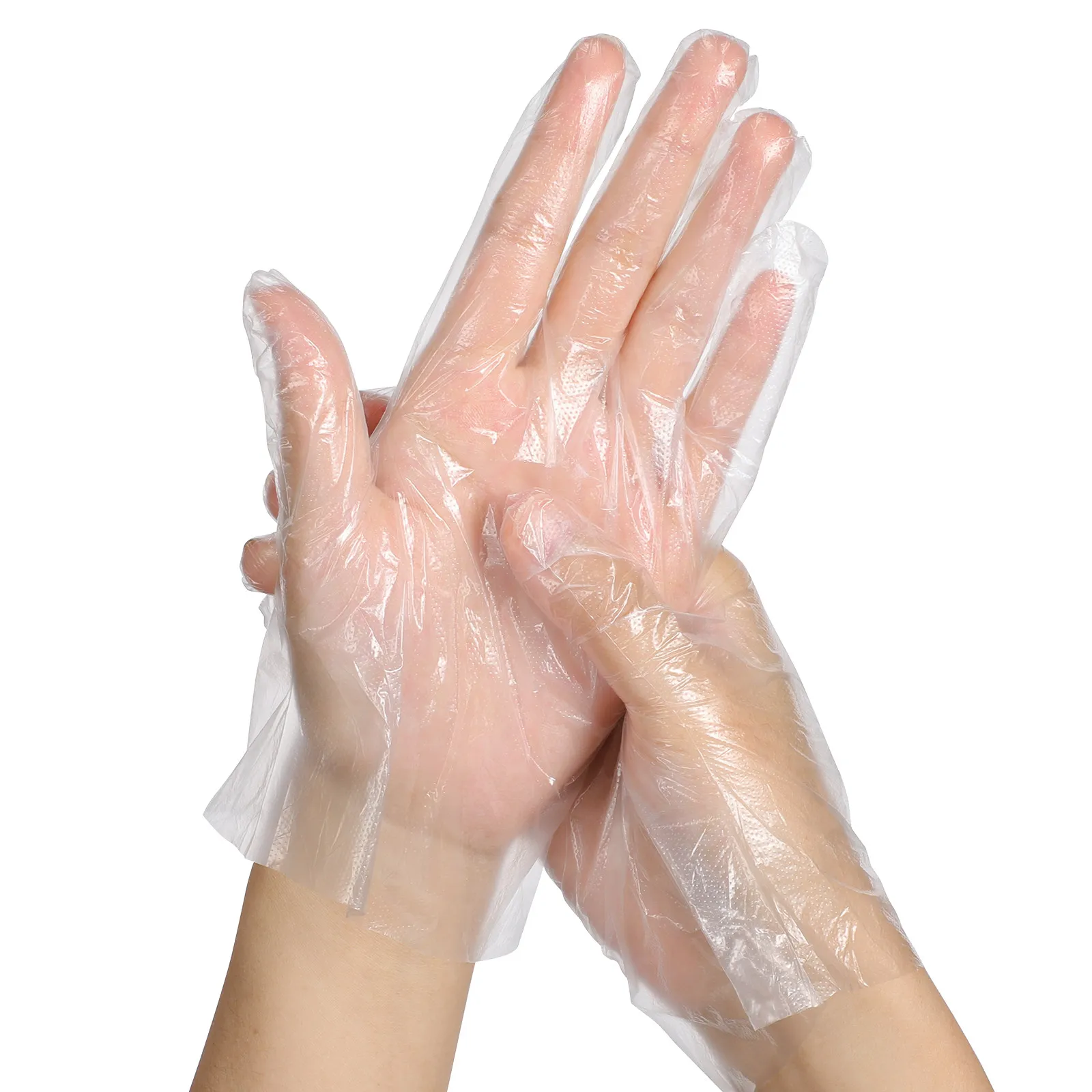 

100Pcs Pe Kids Disposable Gloves Food Safe Latex Free Transparent Plastic Gloves for Food Handling Party Prep Cleaning Small