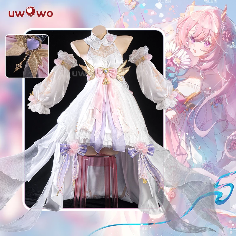 在庫あり UWOWO エリシアコスプレゲーム Honkai Impact 3: エリシアファンアートブロッサムブーケコスプレ衣装ハロウィンコスチューム