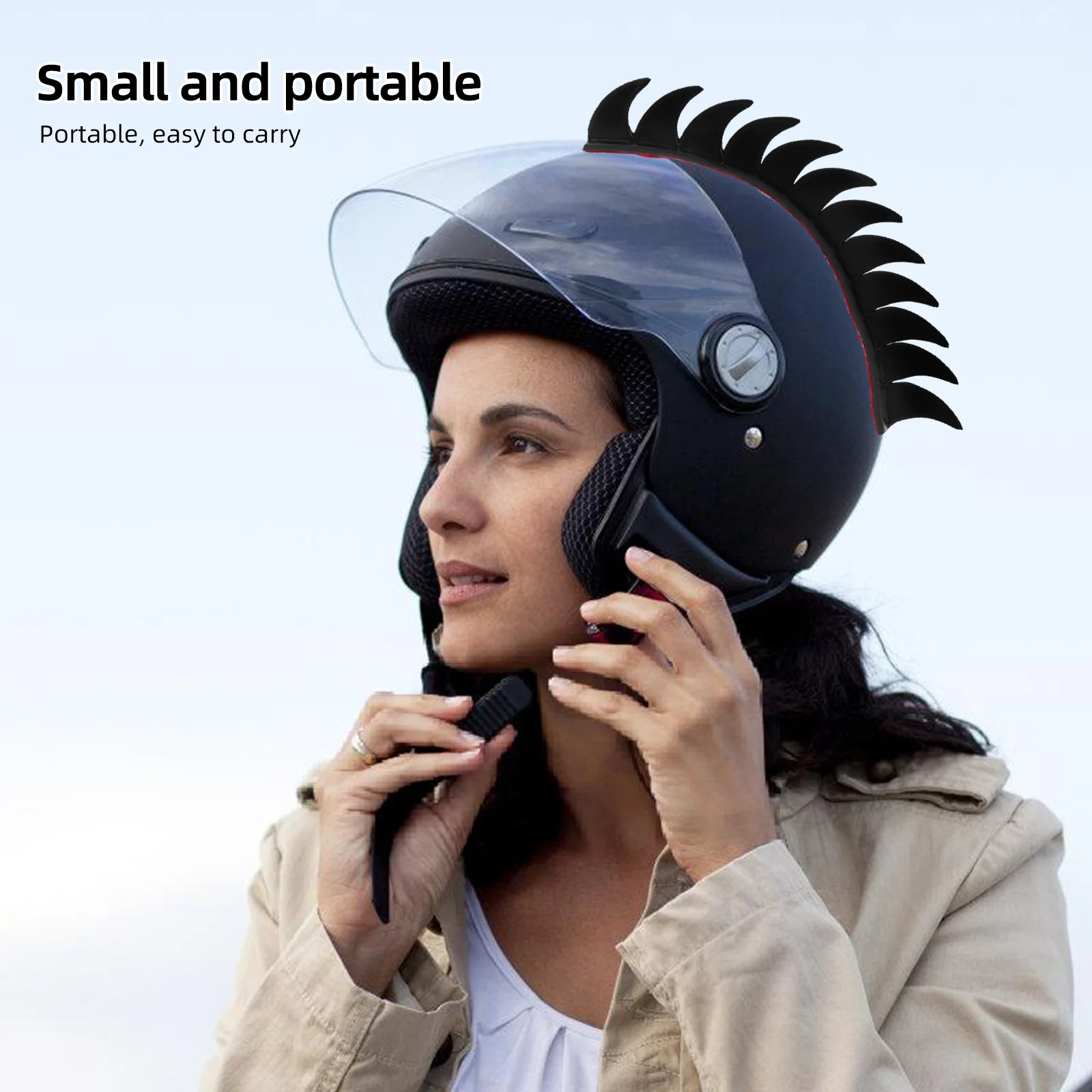 

Patch For Motorcycle Black Arc-Shaped Retro Decoration Sticker Modified Accessory Ride Gear