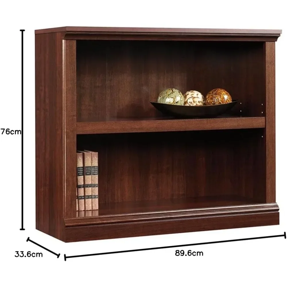 Sauder Miscellaneous Storage 2-Shelf Bookcase/ book shelf, Select Cherry finish